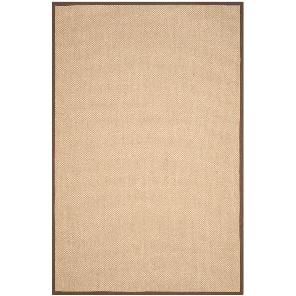 Maize Brown Flat Woven Handmade Reversible 6' x 9' Rug
