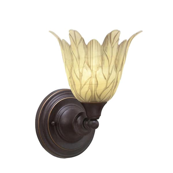 Unbranded Fulton 1-Light Dark Granite Wall Sconce