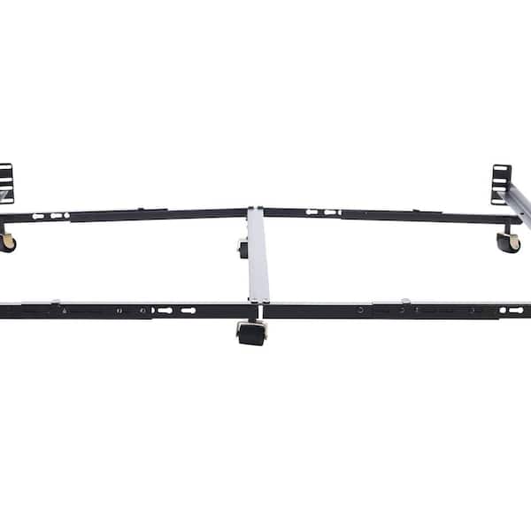 Low Profile Premium Lev-R-Lock Queen Adjustable All Sizes Bed Frame with 6-Legs