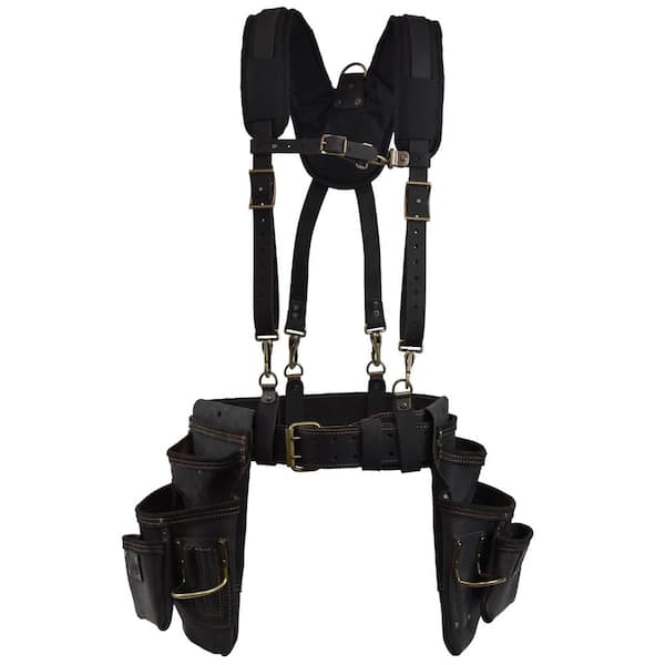 OX TOOLS Pro Oil-Tanned Leather Framing Rig with Suspenders OX