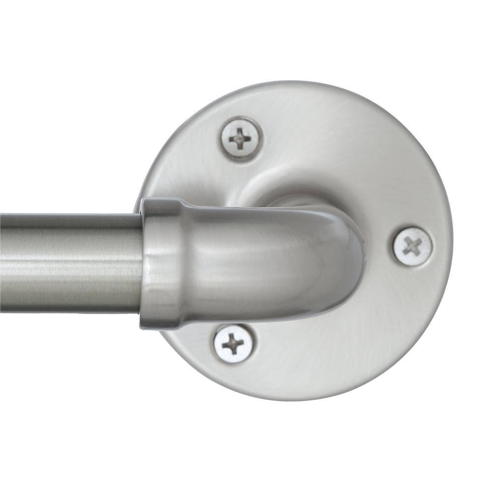 Brushed Nickel 24-Inch Industrial Wall Mounted Towel Bar