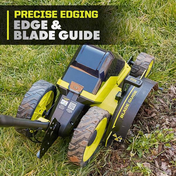 Ryobi 40V HP Brushless 9 in. Edger w/ Extra Edger Blade, 4.0 Ah Battery and Charger