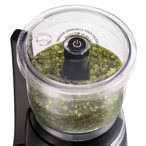 Hamilton Beach Stack & Press Mini 3-Cup Glass Bowl Food  Processor & Vegetable Chopper, Black (72860): Home & Kitchen