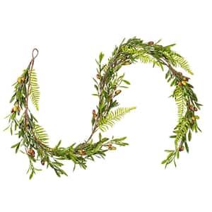 22 in Green Artificial Olive Garland Plants