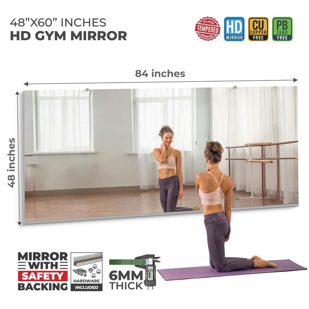 Fab Glass and Mirror Extra-Large 48 W x 84 H Gym Mirror