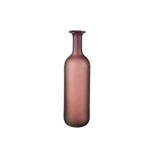 Riviera Colored Glass 2.75 in. Decorative Vase in Plum - Large