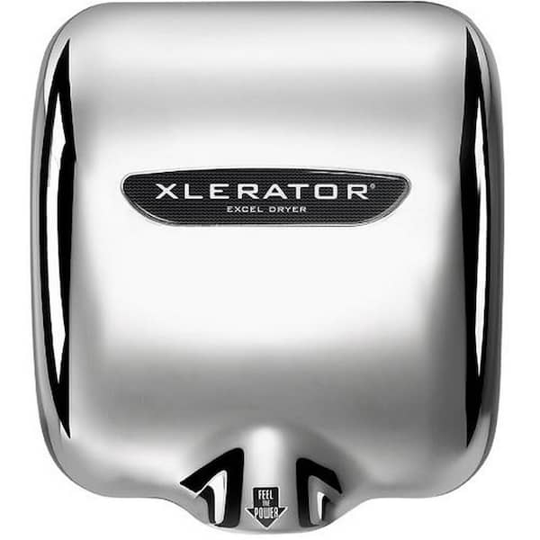 XLERATOR Automatic 110-120-Volt Electric Hand Dryer in Chrome With Noise Reduction Nozzle