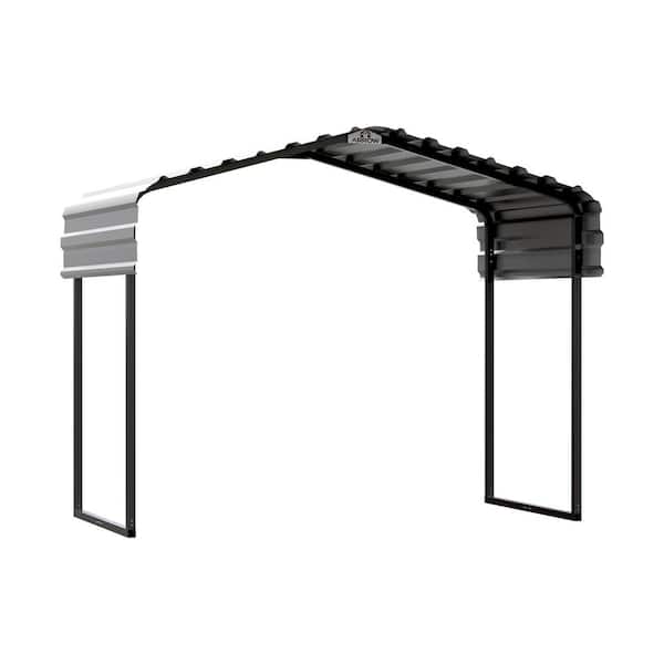 10 ft. W x 6 ft. D x 7 ft. H Eggshell Galvanized Steel Carport, Car Canopy and Shelter
