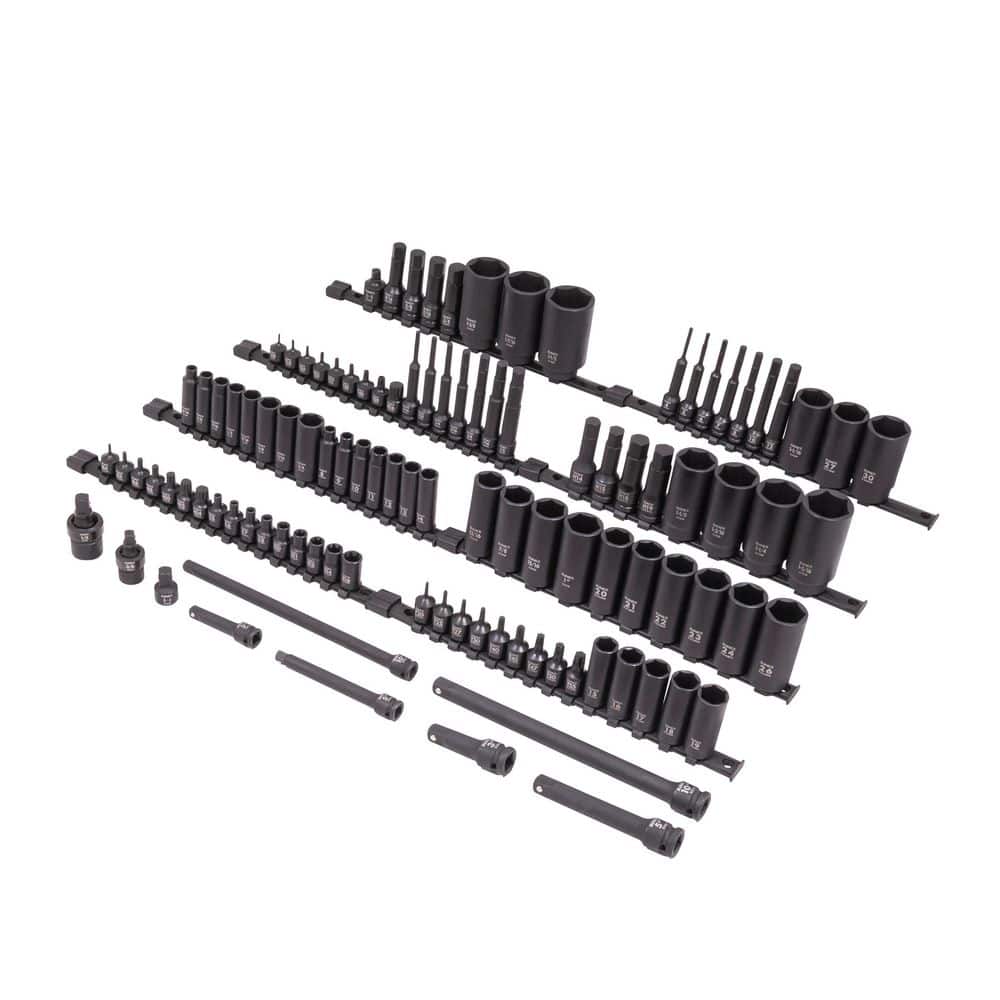 SUNEX TOOLS Mixed Drive Master Impact Socket Set (105-Piece) 10105