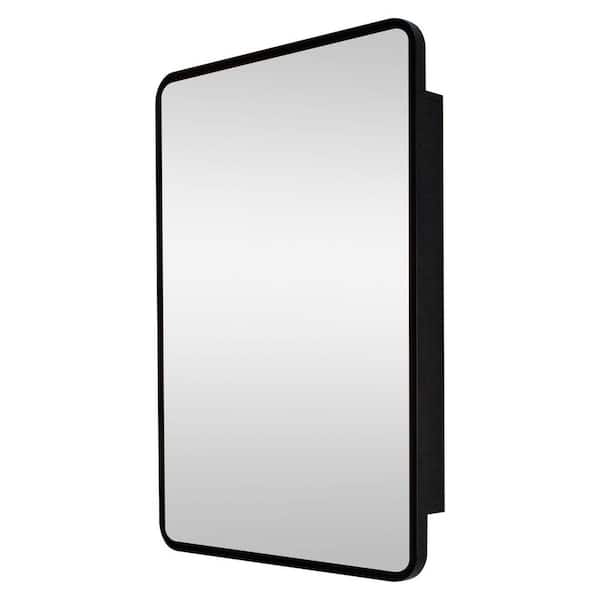 24 in. W x 30 in. H Rectangular Iron Surface Mount Bathroom Medicine Cabinet Anti-fog function 3 Color LED with Mirror