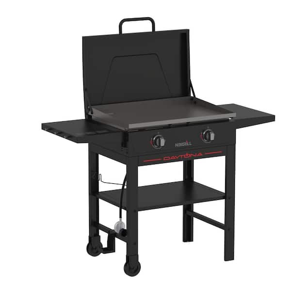 Nexgrill Daytona 2 Burner Propane Gas Griddle in Black with PVC