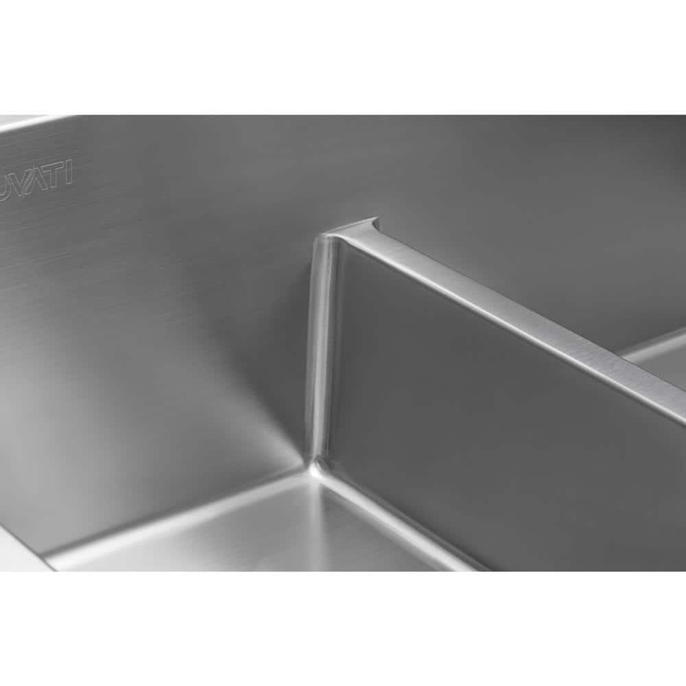 Ruvati 36-inch Stainless Steel Double Bowl Kitchen Sink