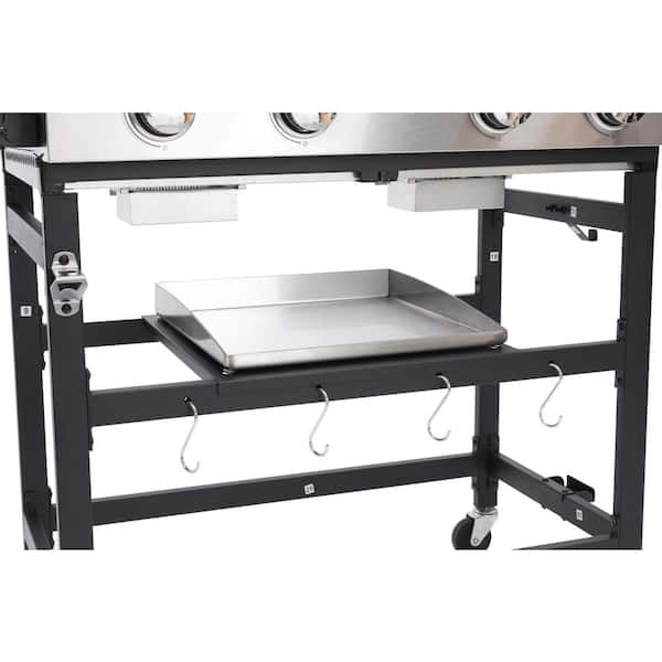 WTVWTV 4-Burner Propane Gas 28in. Stainless Steel Flat Top