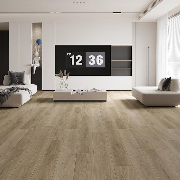 Clear Lagoon 12 MIL x 7.20 in. W Click Lock Waterproof Luxury Vinyl Plank Flooring (24 sq. ft./case)