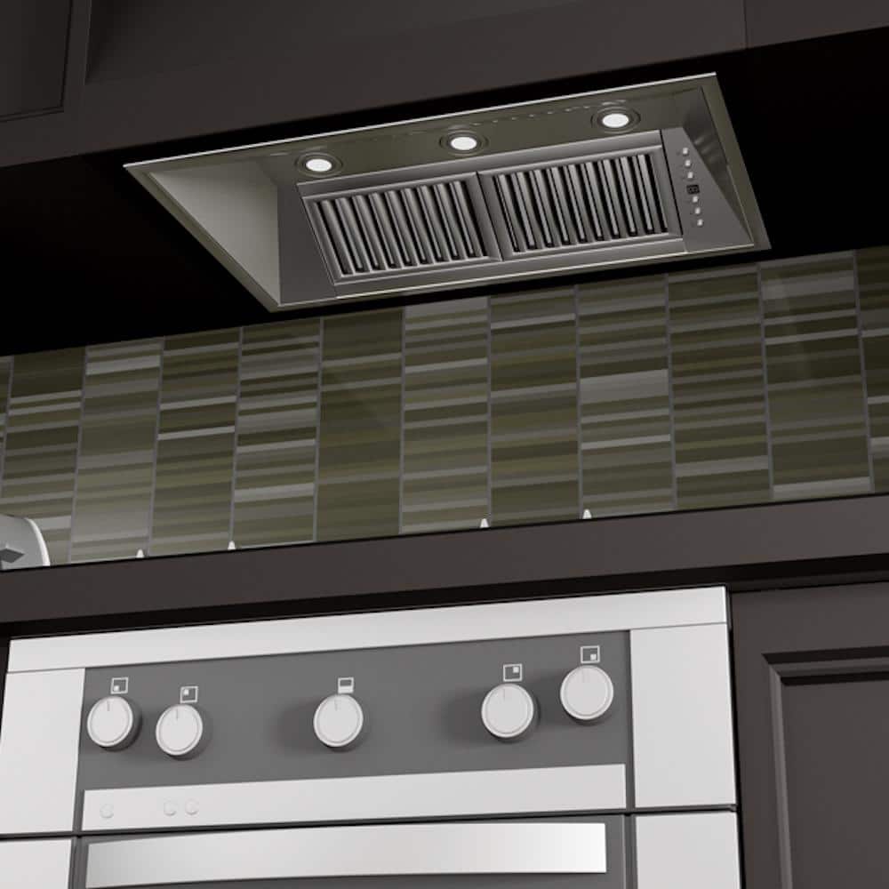 34-Inch Brushed Stainless Steel Under Cabinet Range Hood Insert