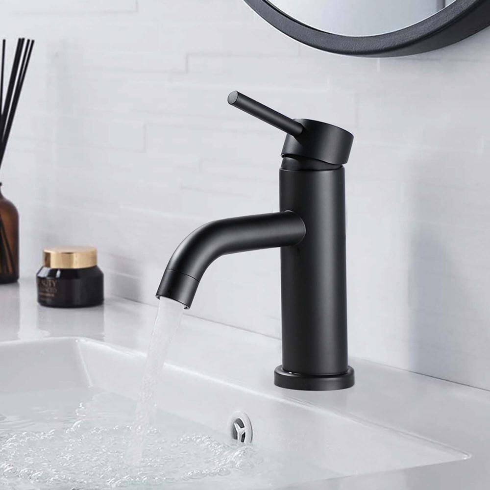 Single-Handle Single-Hole Bathroom Sink Faucet in Matte Black price history on PriceWatchPro