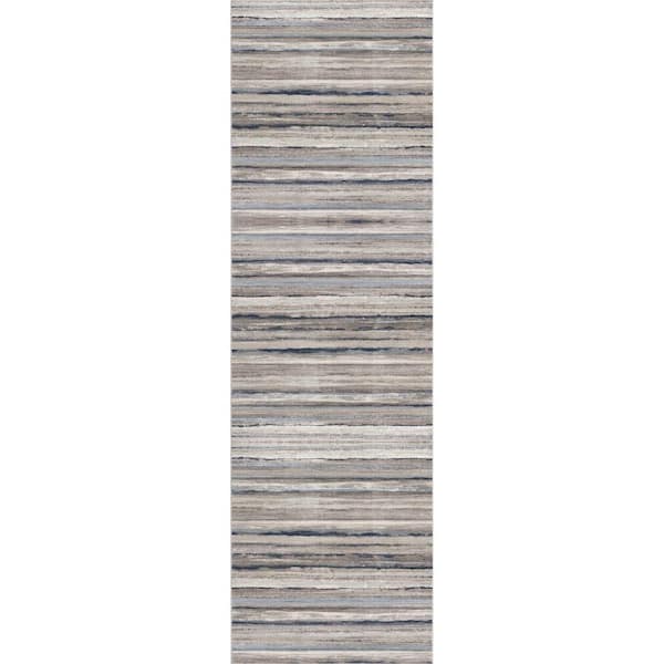 2 ft. x 6 ft. Havana Blue Traditional Distressed Doormat Area Rug Entrance Floor Mat - 2 ft. x 3 in. x 6 ft.