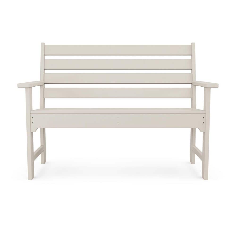 POLYWOOD Grant Park 48 in. 2-Person Sand Plastic Outdoor