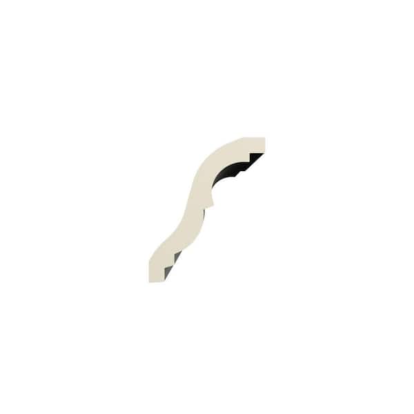 Ekena Millwork Enzo 2.5 in. D x 4 in. W x 96 in. L Polyurethane Crown Moulding