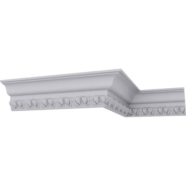Ekena Millwork SAMPLE - 2-1/8 in. x 12 in. x 2-1/2 in. Polyurethane Loera Crown Moulding