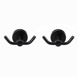 Knob-Hook Double Robe/Towel Hook in Oil Rubbed Bronze 2-Pieces