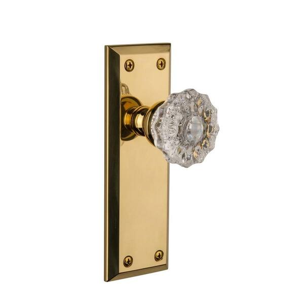 Grandeur Fifth Avenue Lifetime Brass Plate with Dummy Versailles Crystal Knob