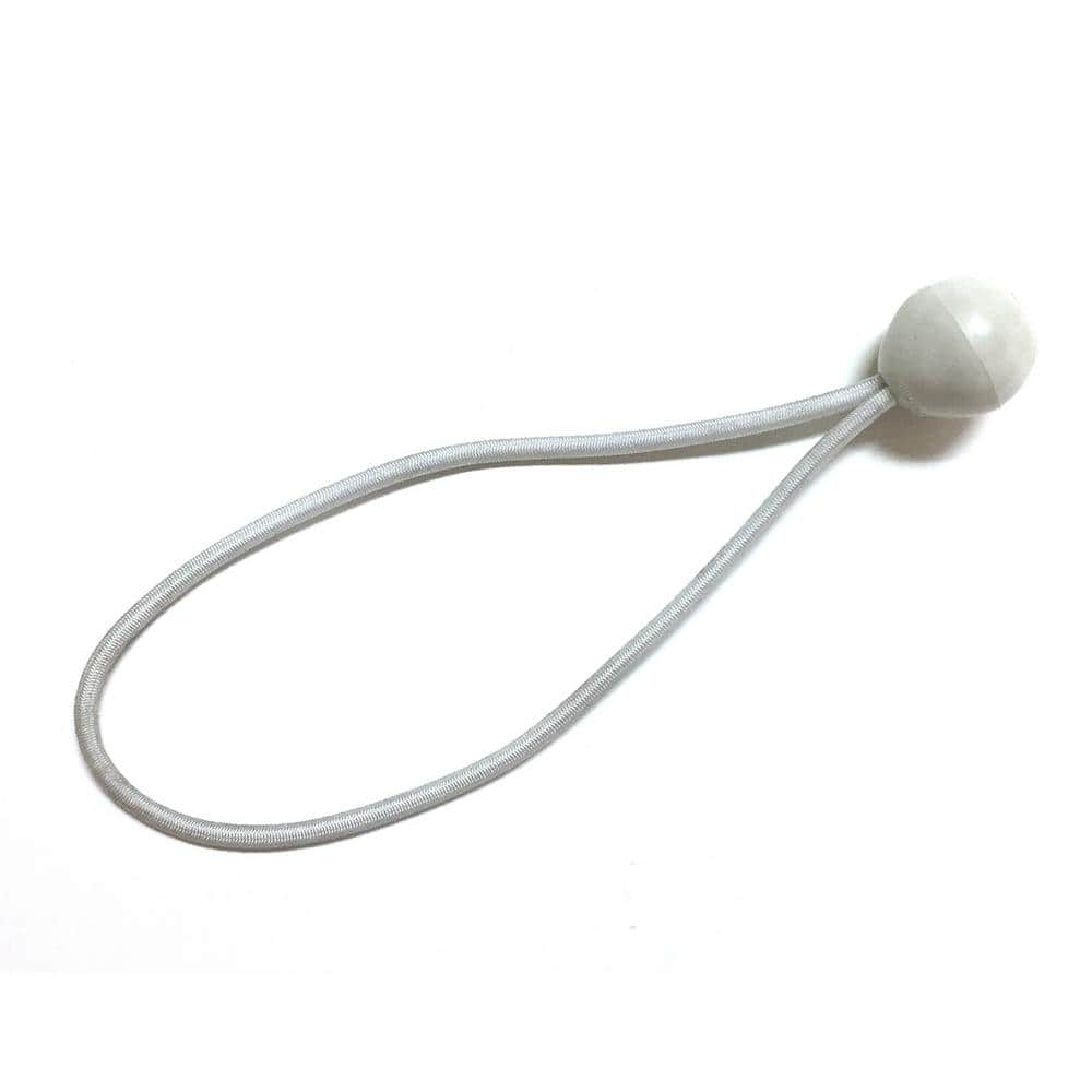 King Canopy 4 in. White Ball Bungee Strap (25-Pack) BALLW4
