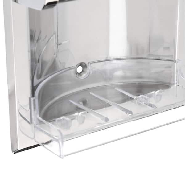 Magic Suction Soap Tray in White 3011 - The Home Depot