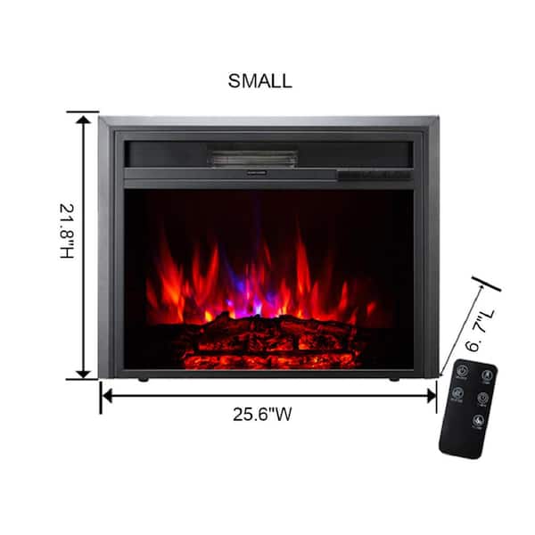 W Electric Insert Fireplace Heater, Electric Fireplace Heater Insert Home Depot