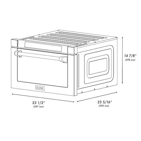 ZLINE Kitchen and Bath Autograph Edition 24 in. 1000-Watt Built-In