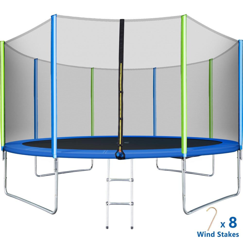12 ft. Trampoline for Kids with Safety Enclosure Net