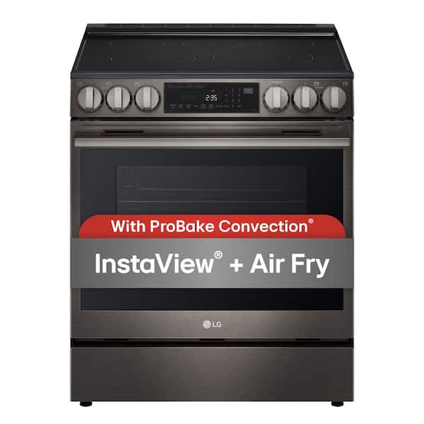LG 6.3 cu ft. Electric Slide-In Range with ProBake Convection, InstaView and New Premium Handle