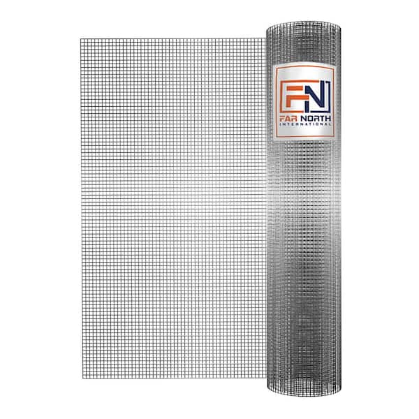 Far North International 19-Gauge Silver Galvanized Steel Hardware Cloth - 5' x 3'
