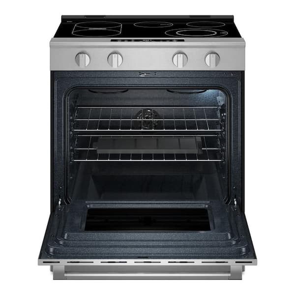30 in. 5 Element Wide Slide-In Electric Range in Fingerprint Resistant Stainless Steel with Grill Mode