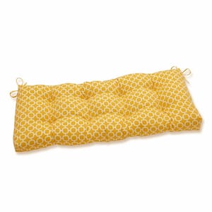 Other Rectangular Outdoor Bench Cushion in Yellow