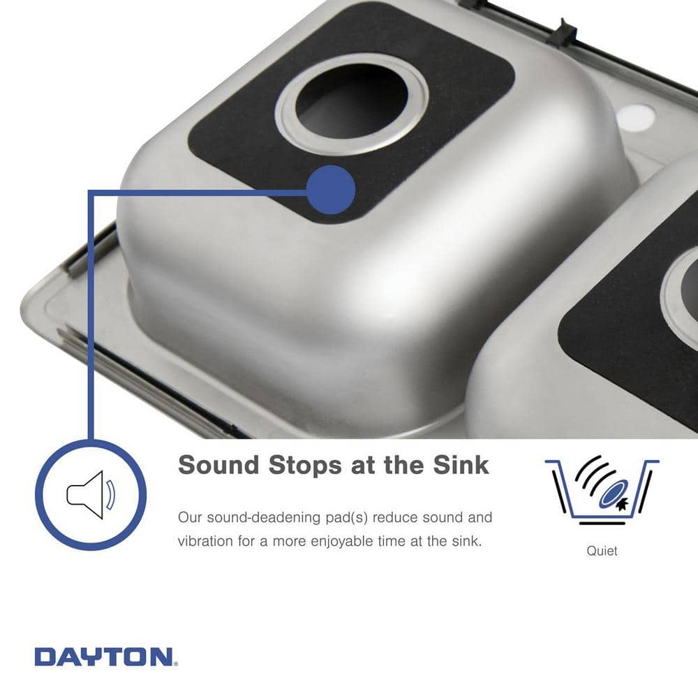 Dayton 25'' Stainless Steel Single Bowl Drop-In Kitchen Sink