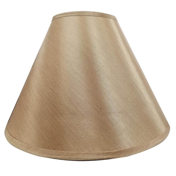 Hampton Bay Mix and Match 17 in. Dia x 12.5 in. H Gold Table Lamp Shade