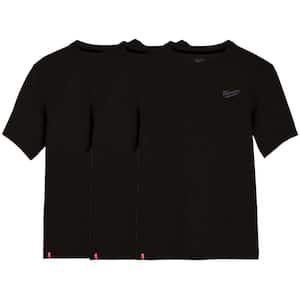 Milwaukee Men's Large Black Cotton/Polyester Short-Sleeve