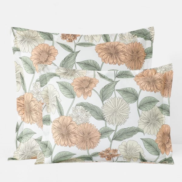 Company Cotton Meadow Blooms Percale Sham