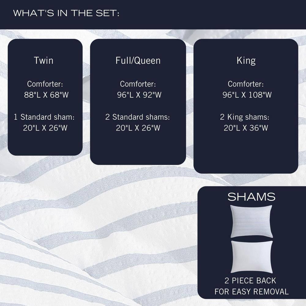 Navy Dusk Twin Reversible Microfiber Comforter Set