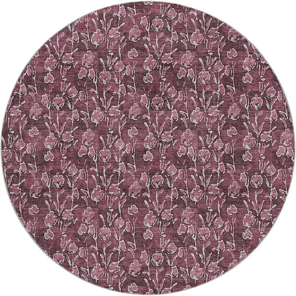 Dream Shag Premium Machine Washable Abstract ADS692 Brown 8 ft. x 10 ft. Area Rug