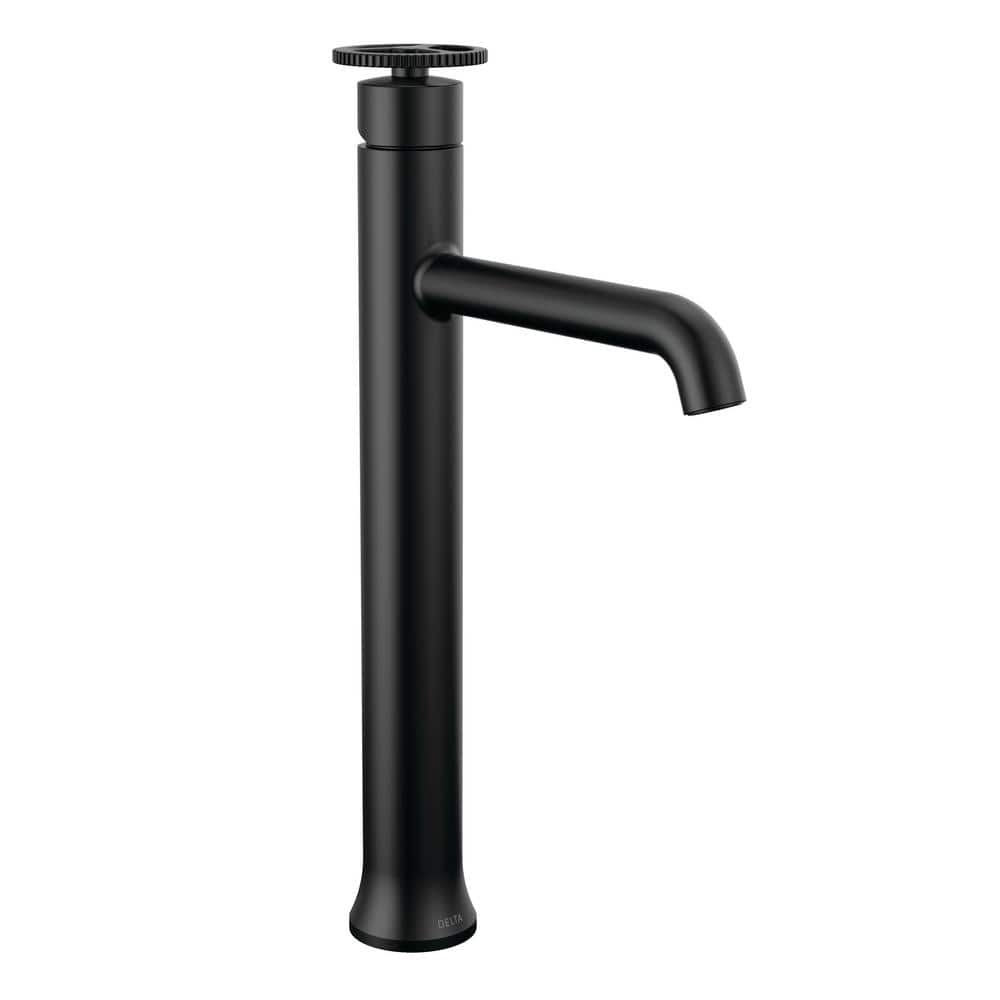 Modern Stainless Steel Single Hole Vessel Faucet, 14-inch