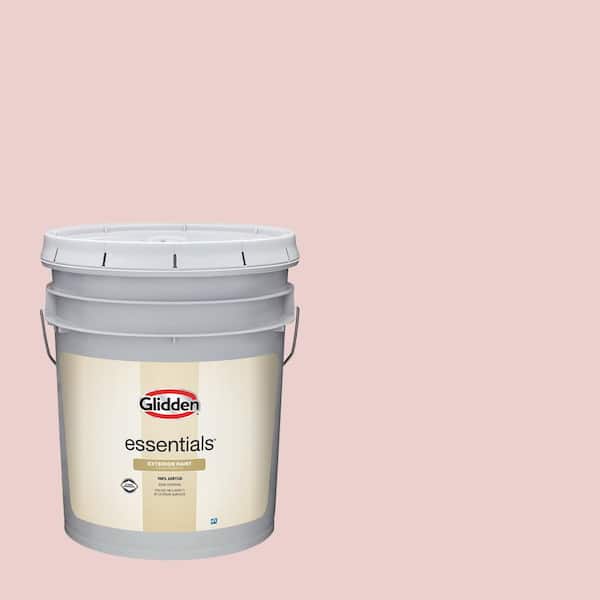 Glidden Essentials 5 gal. PPG1057-2 Cool Melon Flat Exterior Paint