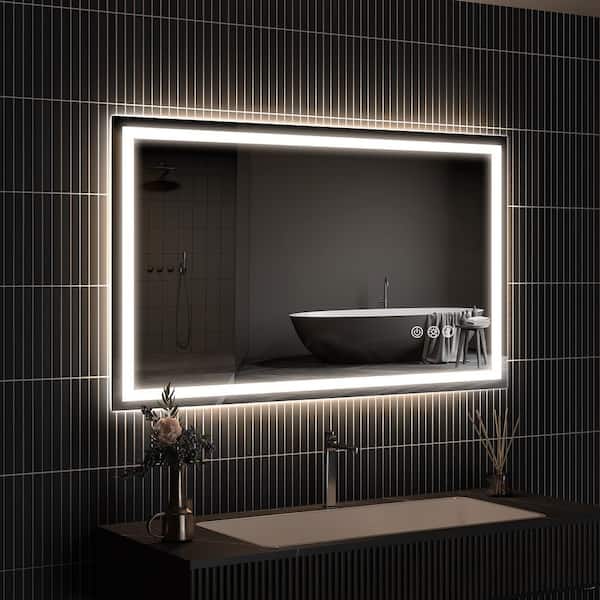 Wisfor 40 in. W x 28 in. H Large Rectangular Frameless Decorative Wisfor 40 in. W x 28 in. H Large Rectangular Frameless Decorative