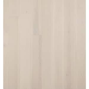 Take Home Sample - Hickory Silver Cloud Wirebrushed Engineered Hardwood Flooring - 5 in. x 7 in.