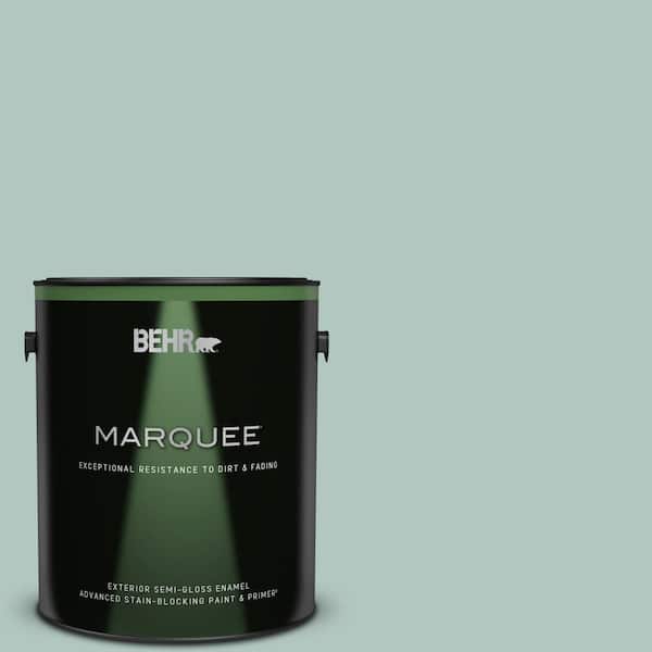 BEHR MARQUEE 1 gal. #S430-2 Fresh Tone Semi-Gloss Enamel Exterior Paint & Primer