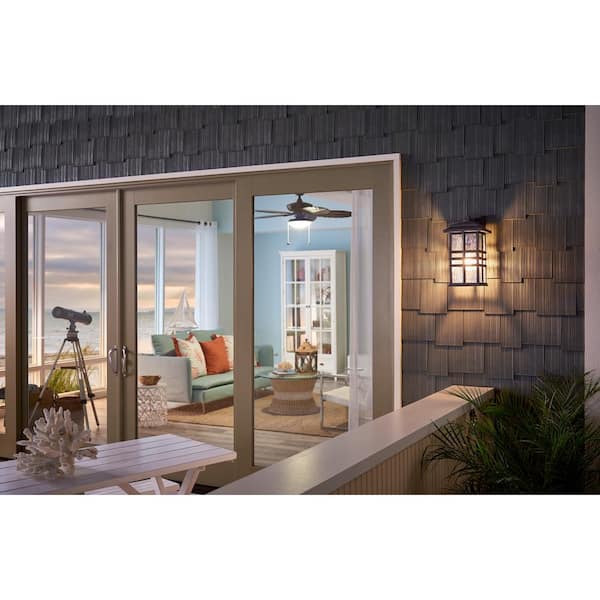 Beacon Square 1-Light Olde Bronze Outdoor Hardwired Wall Lantern Sconce with No Bulbs Included (1-Pack)