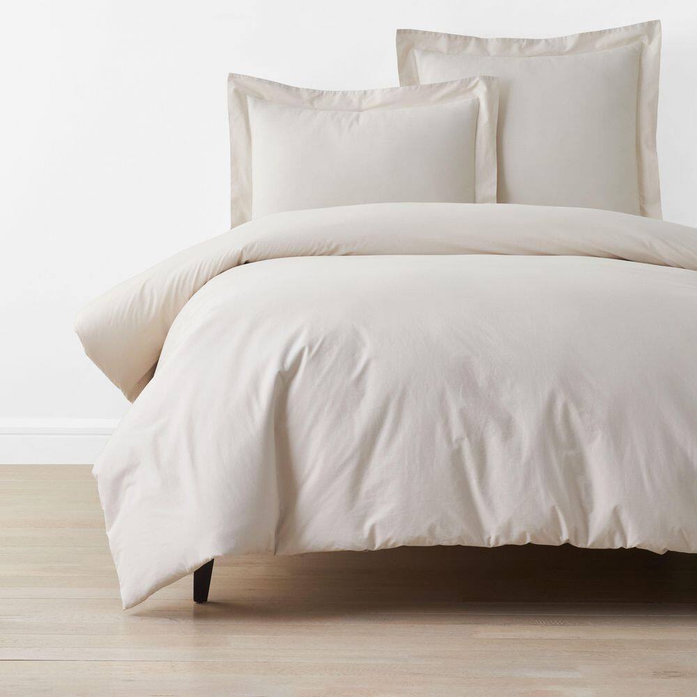 Company Cotton Garment Wash Buff Full Cotton Percale Duvet Cover price history on PriceWatchPro