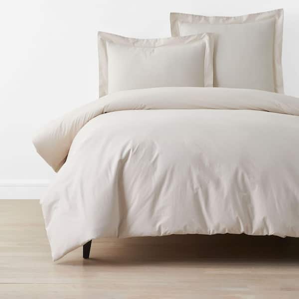 Company Cotton Garment Wash Buff King/California King Cotton Percale Duvet Cover