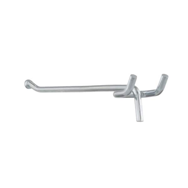 Everbilt 6 in. Zinc-Plated Steel Single Straight Peg Hook 1/4 in. Peg 18035  - The Home Depot